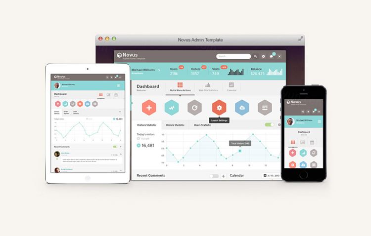 Novus HTML5 Admin Template Vol