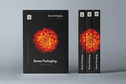 精美包装盒样机 Psd Boxes Packaging Pack Mockup 2
