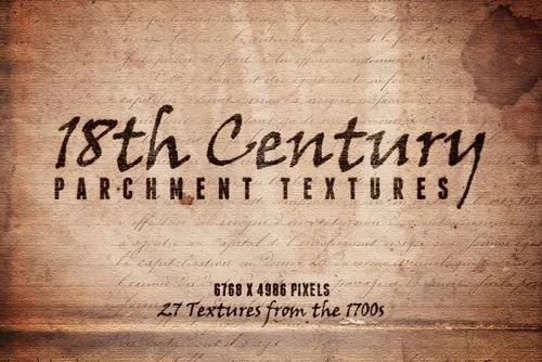 18世纪羊皮纸背景纹理素材 18th Century