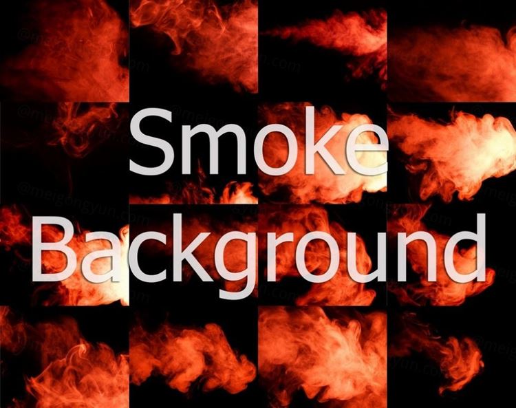 抽象的红色烟雾素材 Abstract red smoke