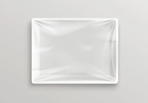 白色透明一次性塑料食品容器包装矢量设计素材Package design Background