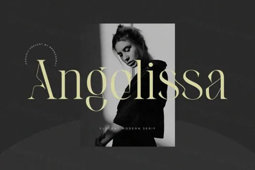 时尚复古经典现代女性婚礼杂志排版英文衬线字体 Angelissa - Elegant Modern Serif