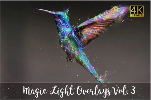 4K魔幻的光线背景纹理 4K Magic Light