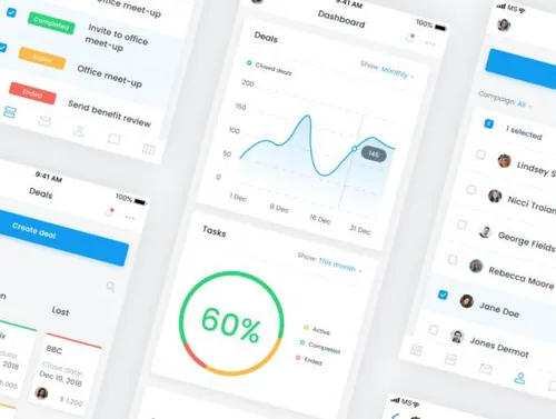仪表板用户界面工具包SaaS Dashboard UI Kit