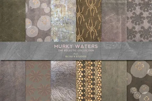 玫瑰金和水彩画背景纹理 Murky Waters