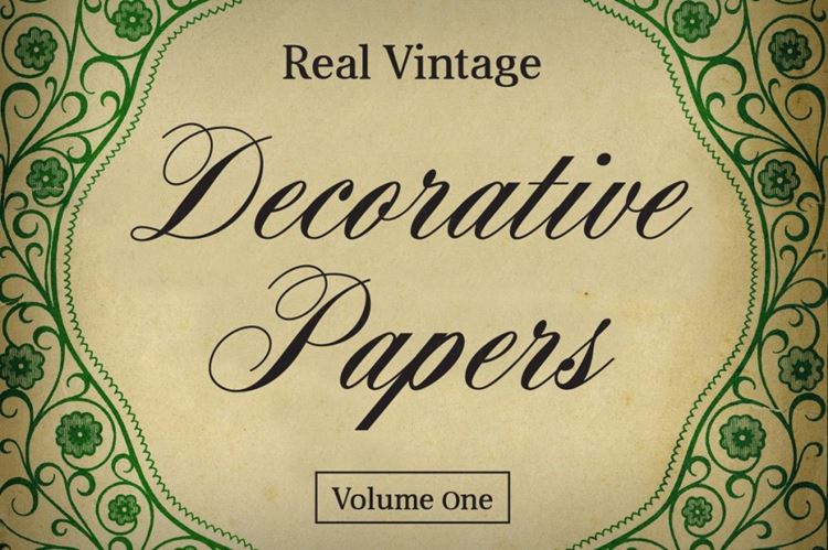 逼真的经典装饰纸 Real Vintage Decorati