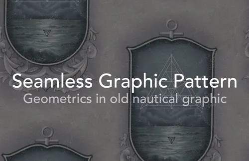 航海几何无缝背景纹理素材 Nautical Geometri