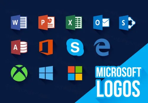微软新LOGO矢量图标Microsoft Icons New Logo
