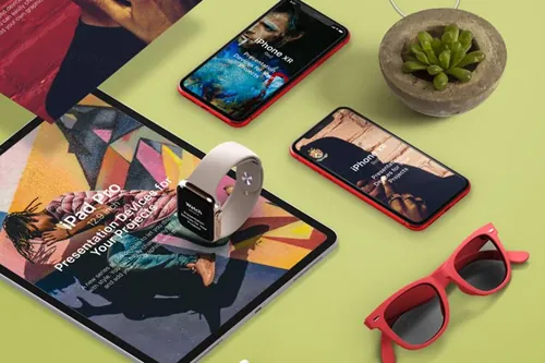 一系列项目UI设备展示样机 Project Devices Showcase Vol5