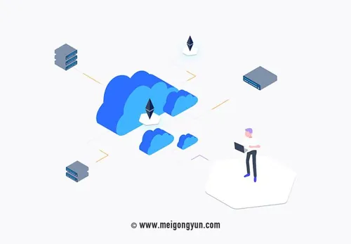 区块链元素等距图形插图矢量设计素材Blockchain Iso Graphic