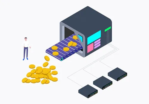 区块链元素比特币图形插图矢量设计素材Blockchain Iso Graphic
