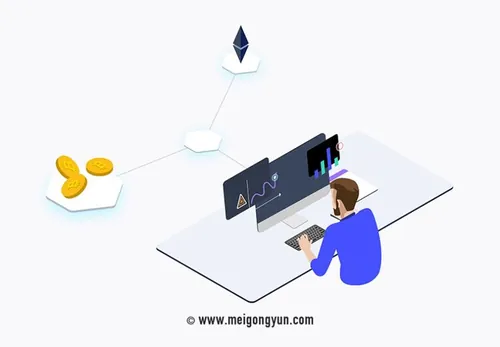 区块链元素等距图形插图矢量设计素材Blockchain Iso Graphic