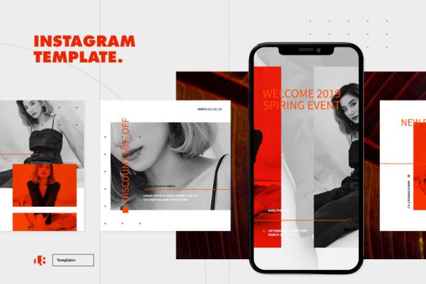 女性时尚服饰品牌推广故事社交媒体模板 Instagram Templa