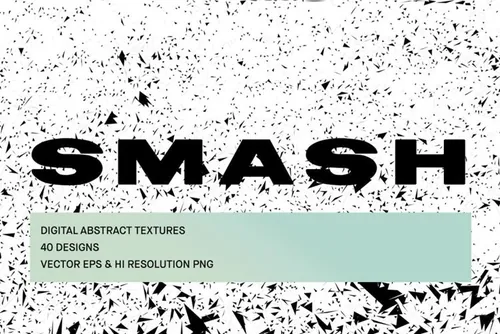 抽象混乱粉碎碎纸纹理图案合辑 Smash Texture P