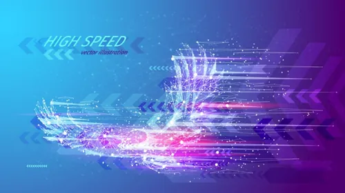 高速飞行的概念雄鹰 星云空间概念 快速矢量线框概念设计 High speed concept