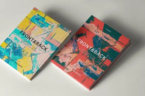 精装本的高质量前后psd书籍样机 Psd Hardcover Book Mockup