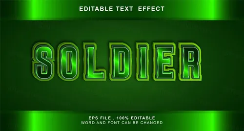 三维立体特效字体文本特效可编辑EPS矢量模板素材3d editable text style effect