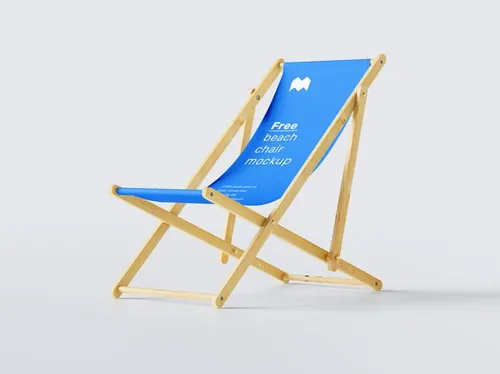 沙滩椅海滩广告宣传提案样机PSD模板 Beach Chair Mockup