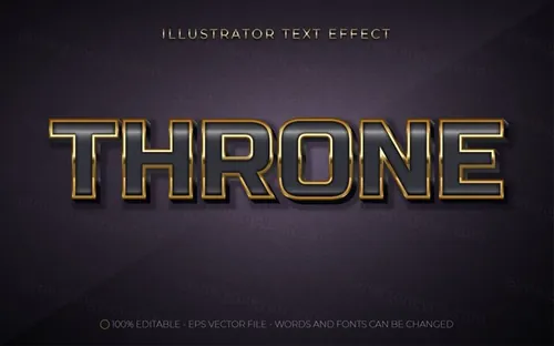 三维立体特效字体文本特效可编辑EPS矢量模板素材3d editable text style effect