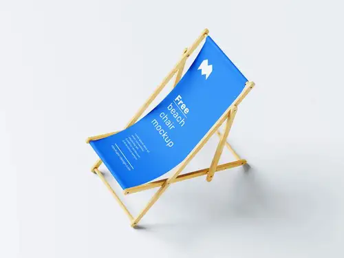 沙滩椅海滩广告宣传提案样机PSD模板 Beach Chair Mockup 样机模版