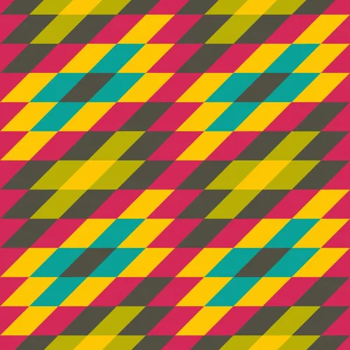 彩虹色菱形拼接拉伸创意矢量背景