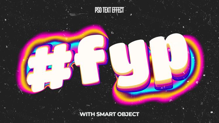 高质量液体融化3D卡通立体文字特效PSD模板素材 Melti