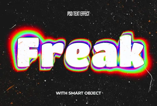 高质量液体融化3D卡通立体文字特效PSD模板素材 Melti