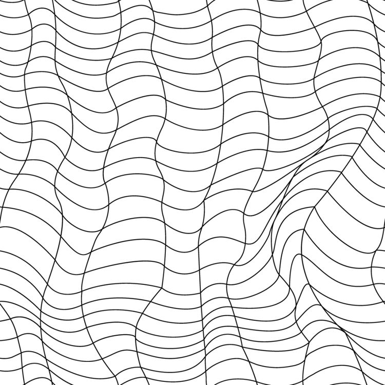 黑白线条风格无缝拼接背景矢量素材4