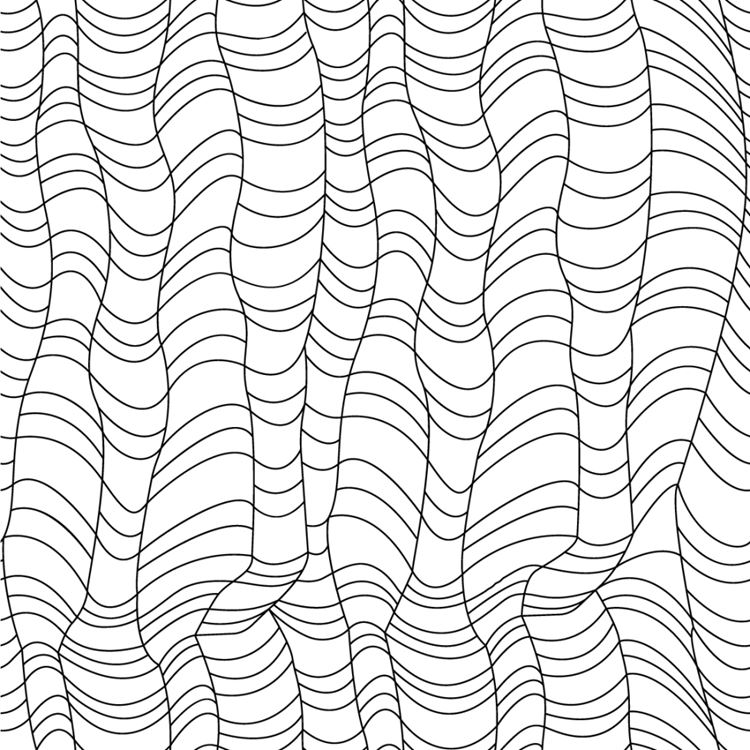 黑白线条风格无缝拼接背景矢量素材3