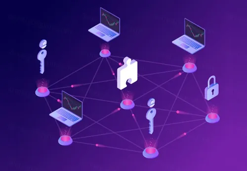 金融比特币区块链加密货币主题等距矢量AI插图Isometric Illustrations 03