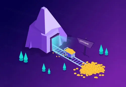 金融比特币区块链加密货币主题等距矢量AI插图Isometric Illustrations 09