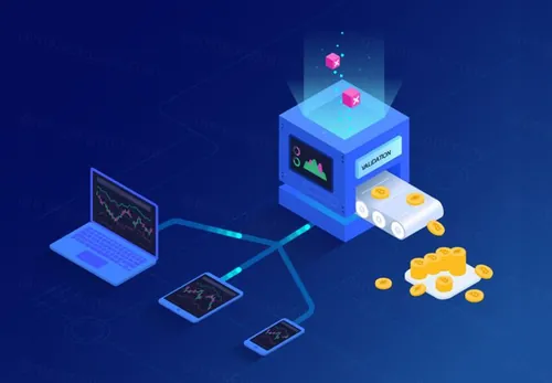 金融比特币区块链加密货币主题等距矢量AI插图Isometric Illustrations 07