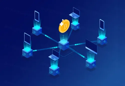 金融比特币区块链加密货币主题等距矢量AI插图Isometric Illustrations 06