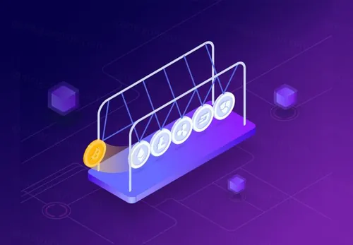 金融比特币区块链加密货币主题等距矢量AI插图Isometric Illustrations 12