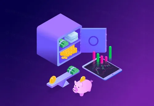 金融比特币区块链加密货币主题等距矢量AI插图Isometric Illustrations 13