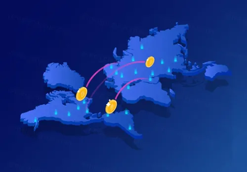 金融比特币区块链加密货币主题等距矢量AI插图Isometric Illustrations 17