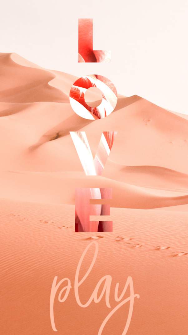 暖色调时尚温馨手机端APP宣传广告图PSD海报模板Blush Emot