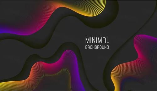 立体创意几何曲线元素背景矢量素材