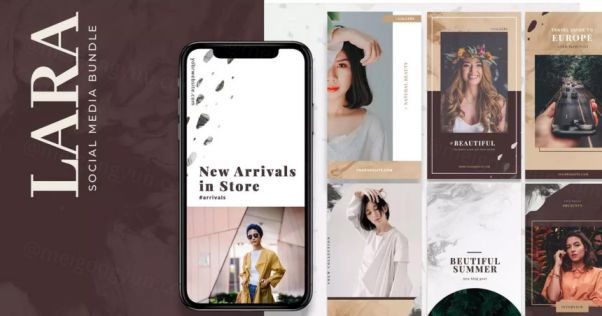 40款时尚现代的品牌故事社交媒体模板合集 Modern Social