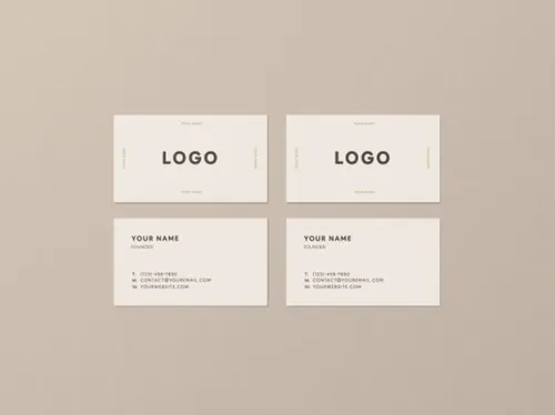 简约风品牌名片设计