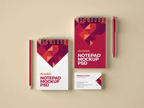 记事本笔记本名片品牌样机