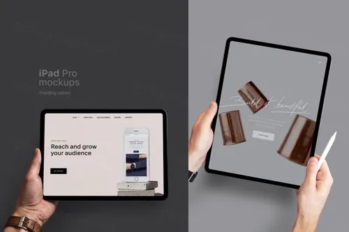 手持 iPad Pro 场景样机素材下载