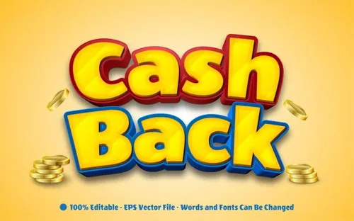 卡通三维立体特效字体文本特效可编辑EPS矢量模板素材3d text style effect