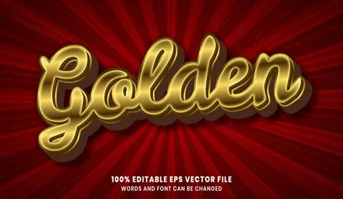 卡通漫画三维立体特效字体文本特效可编辑EPS矢量模板素材3d text style effect