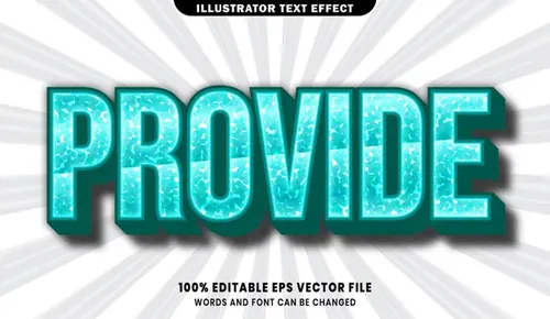 卡通漫画三维立体特效字体文本特效可编辑EPS矢量模板素材3d text style effect