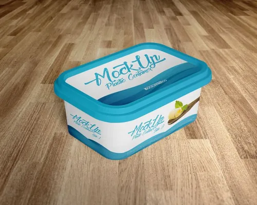 Plastic Container PSD Mockups Vol040冰淇淋盒子包装贴图模板