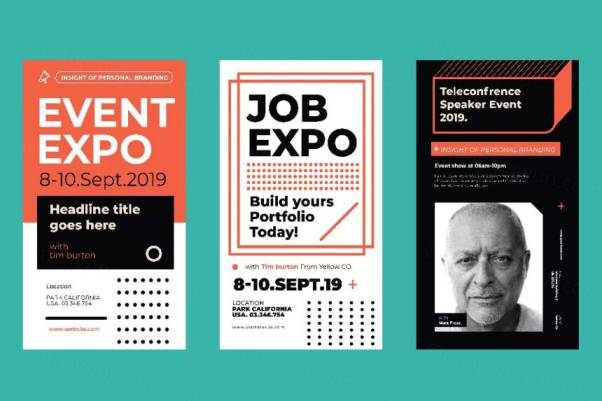 涂鸦风事件记录故事贴图模板 Instagram Stories