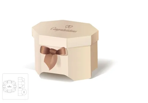 巧克力礼品盒模切图/刀模图EPS源文件