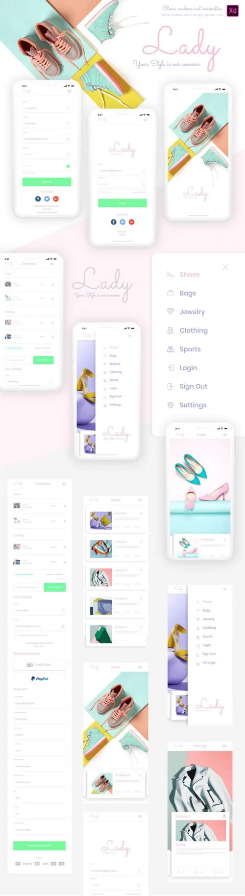 Adobe Xd Mobile App Template