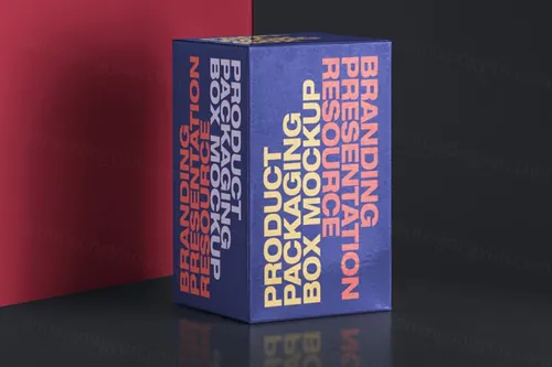 长方形的经典优质psd包装产品盒样机 Psd Packaging Box Rectangular